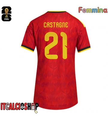 Belgio Timothy Castagne #21 Prima Maglia Femmina Mondiali 2026 Manica Corta
